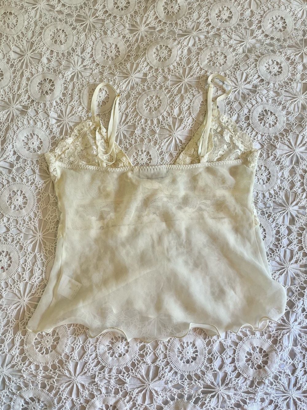Y2k vintage babydoll sheer lace tank top - Picture 8 of 9